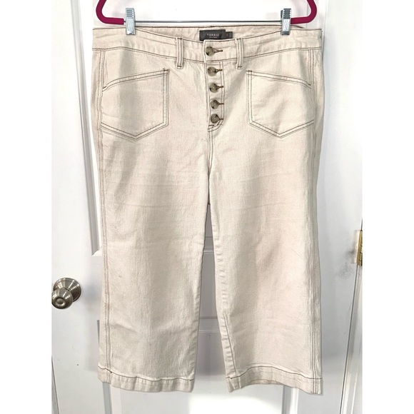 Torrid Crop Wide Leg Classic Denim High-Rise Jean - Picture 3 of 6